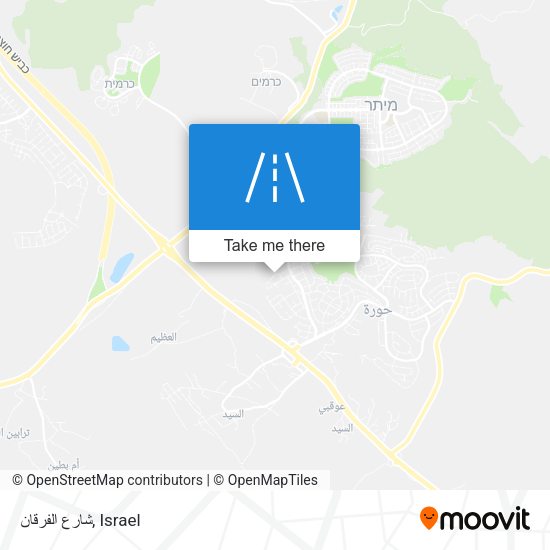 شارع الفرقان map