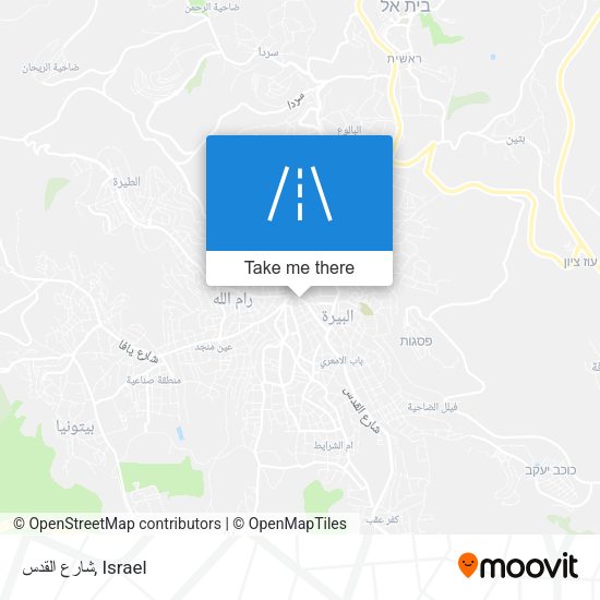 شارع القدس map