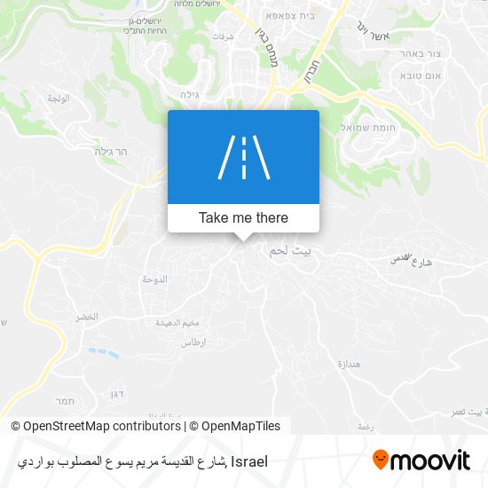 شارع القديسة مريم يسوع المصلوب بواردي map