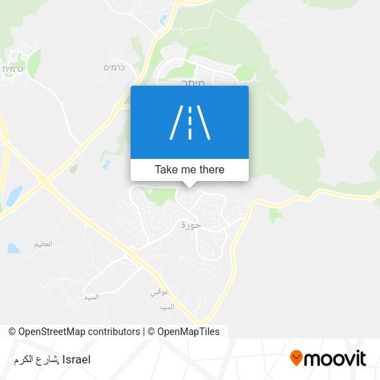 شارع الكرم map