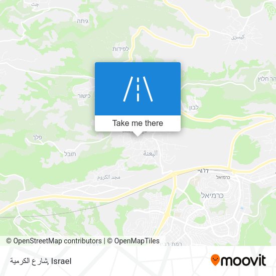 شارع الكرمية map