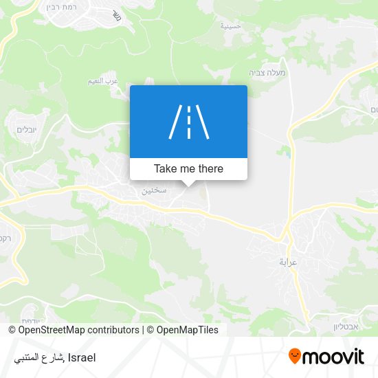 شارع المتنبي map