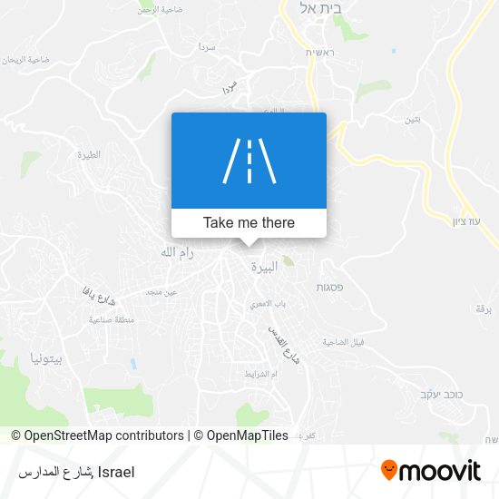 شارع المدارس map