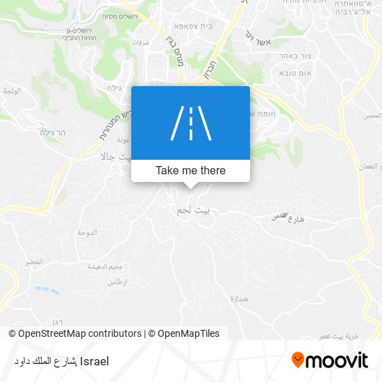 شارع الملك داود map