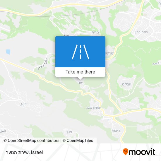 שירת הנוער map