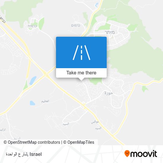 شارع الواحدة map