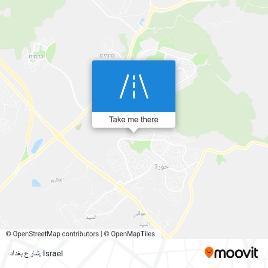 شارع بغداد map