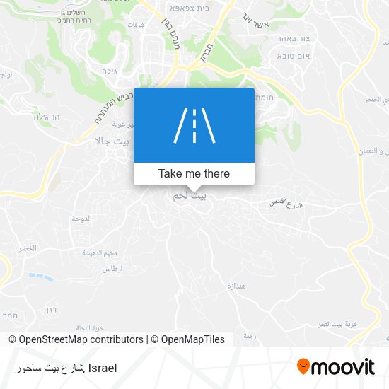 شارع بيت ساحور map