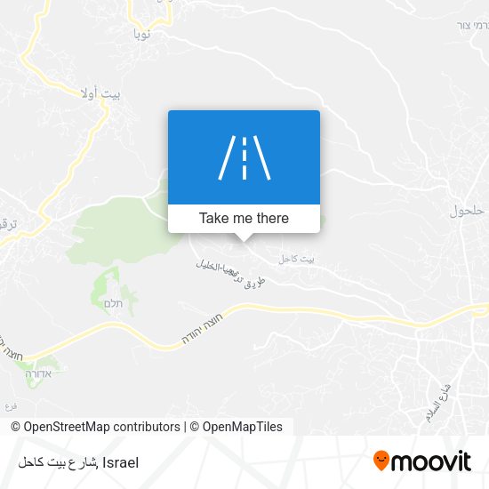 شارع بيت كاحل map