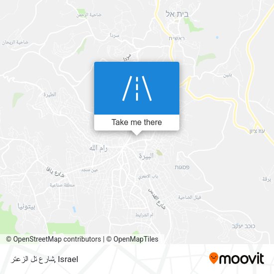 شارع تل الزعتر map