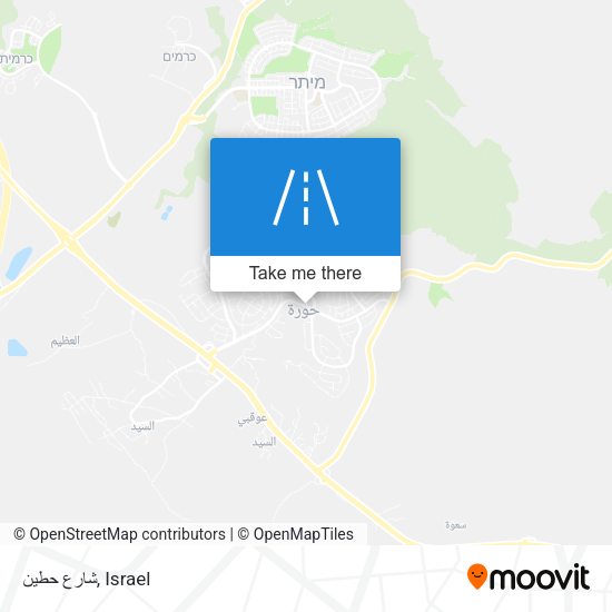 شارع حطين map