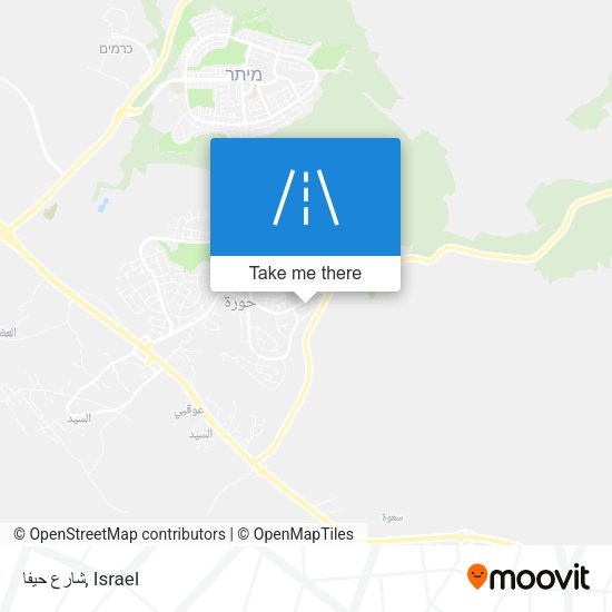 شارع حيفا map