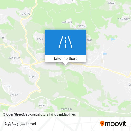 شارع خلة بلوط map