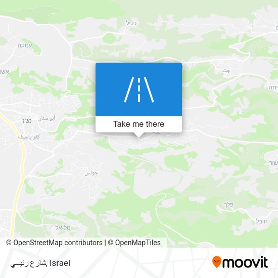 شارع رئيسي map