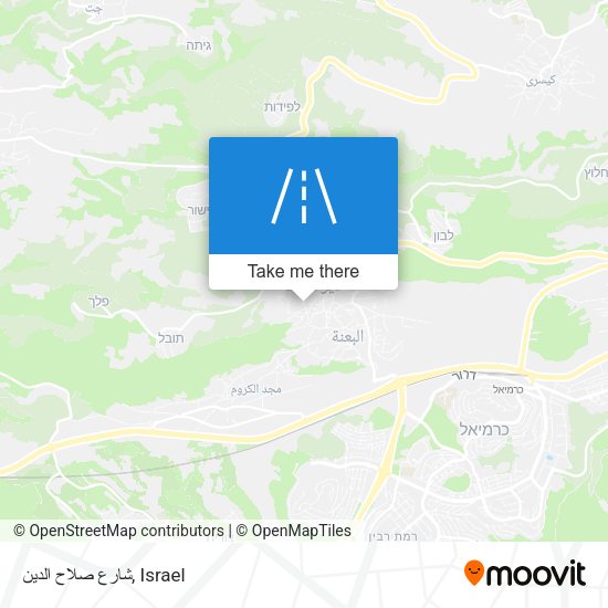 شارع صلاح الدين map