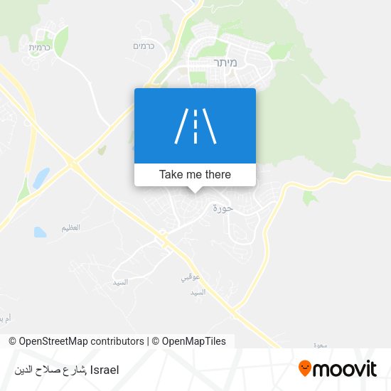 شارع صلاح الدين map