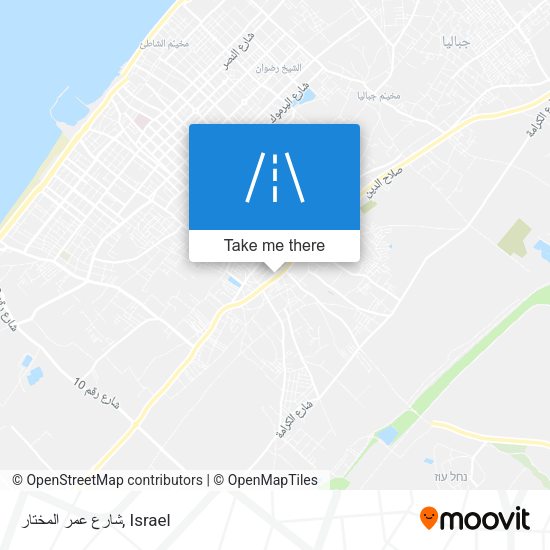 شارع عمر المختار map