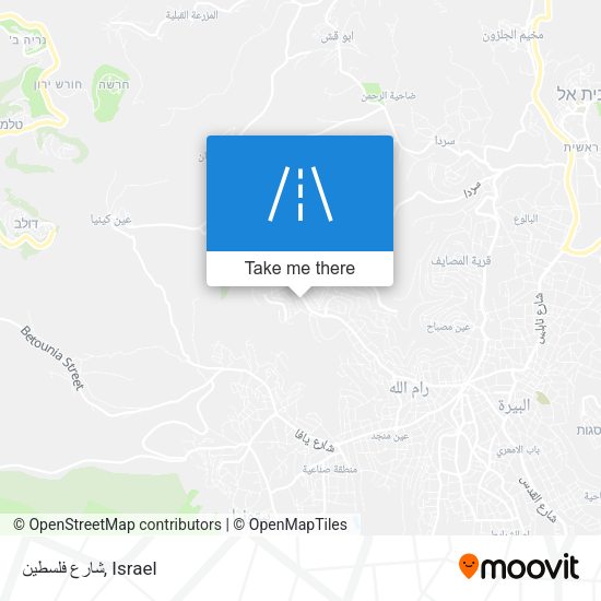 شارع فلسطين map