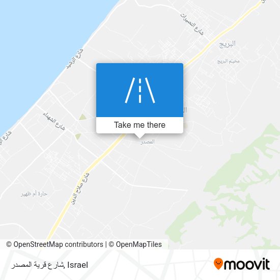 شارع قرية المصدر map