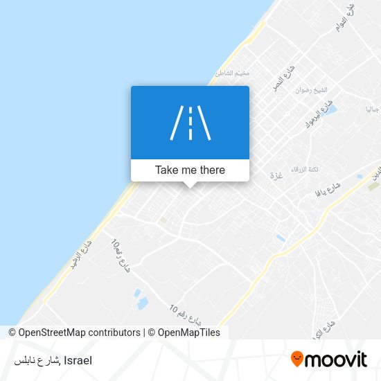 شارع نابلس map