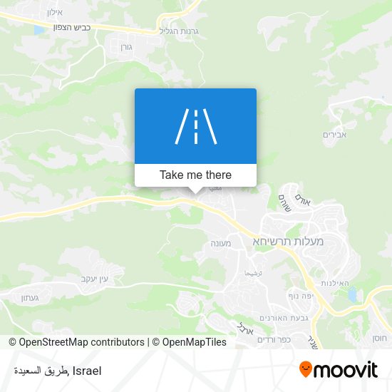 طريق السعيدة map