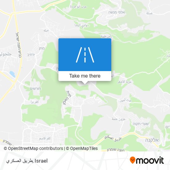طريق العسكري map