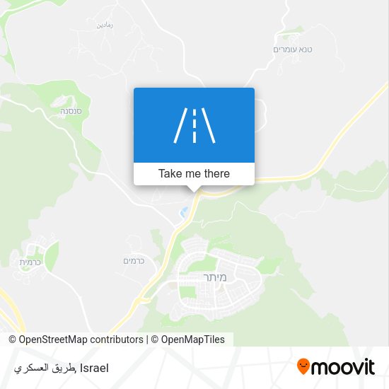 طريق العسكري map