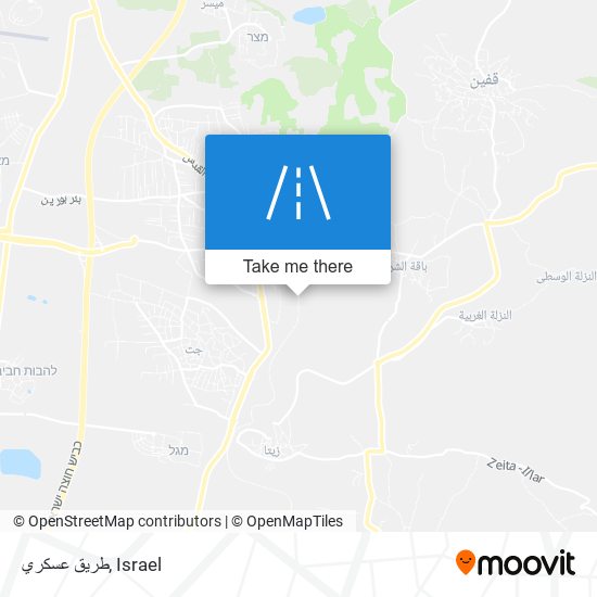 طريق عسكري map