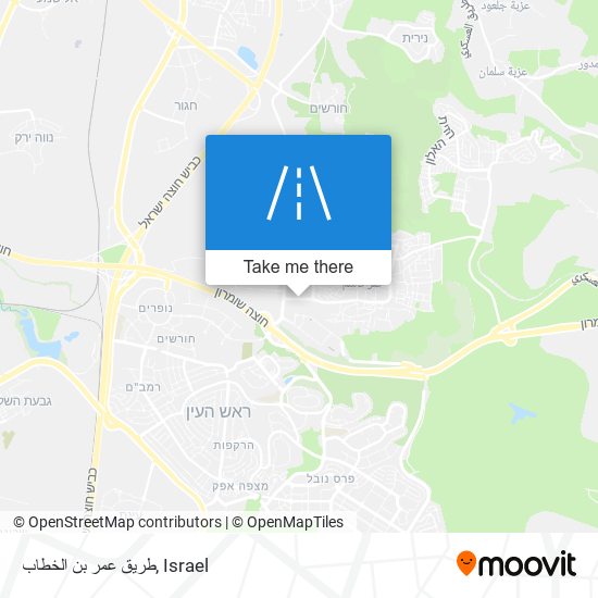 طريق عمر بن الخطاب map