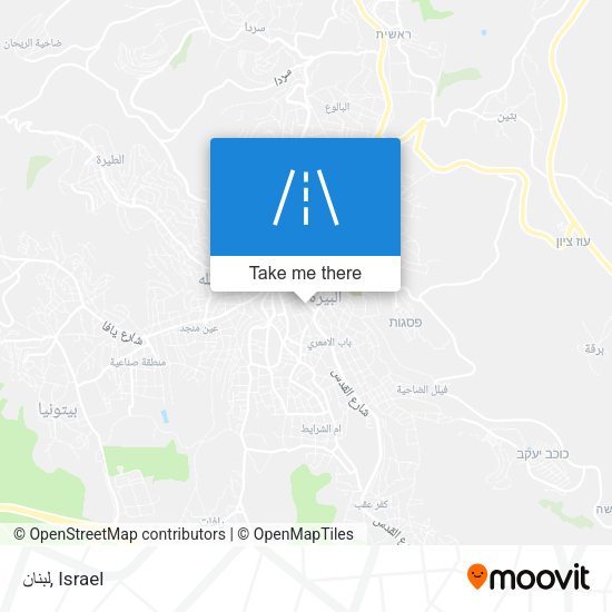 لبنان map