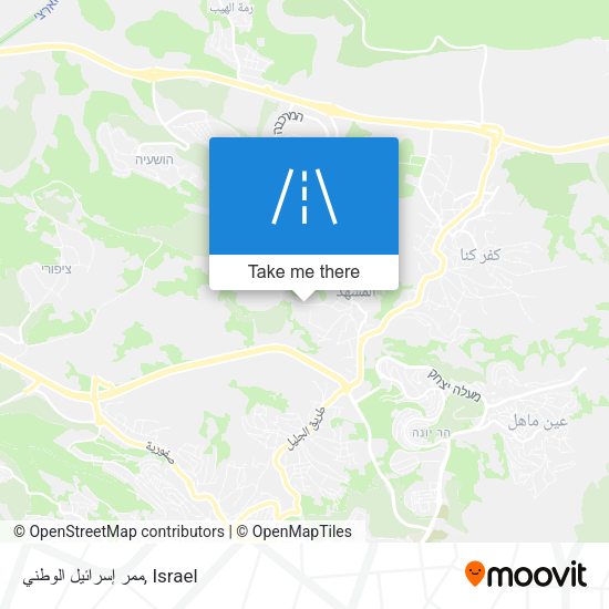 ممر إسرائيل الوطني map