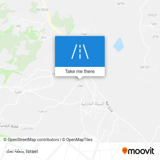 منطقة تعنك map