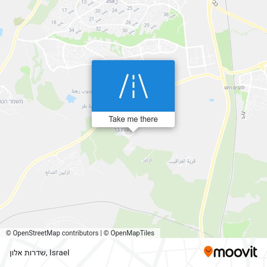 שדרות אלון map