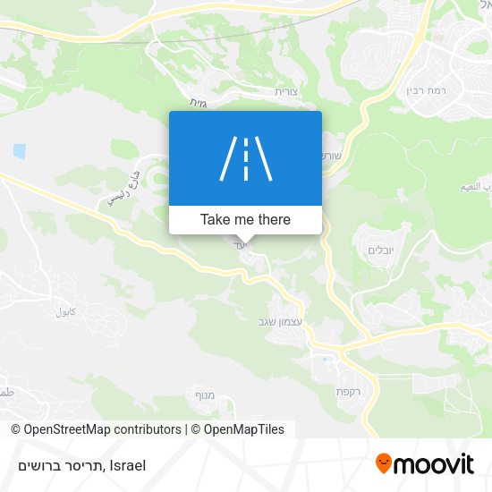 תריסר ברושים map