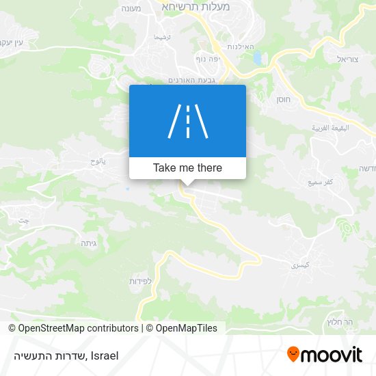 שדרות התעשיה map
