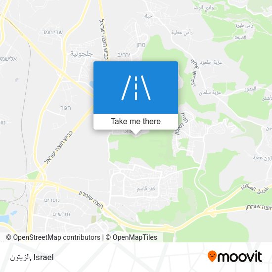 الزيتون map