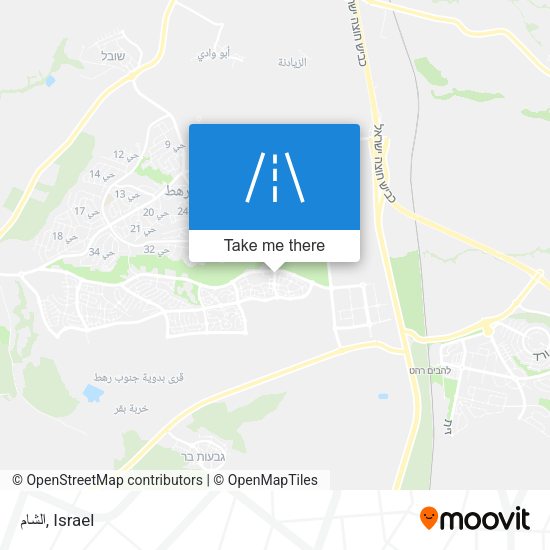 الشام map