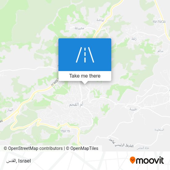 القدس map