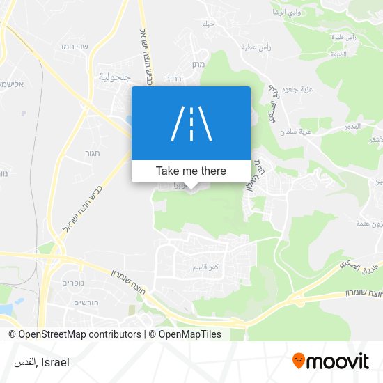 القدس map