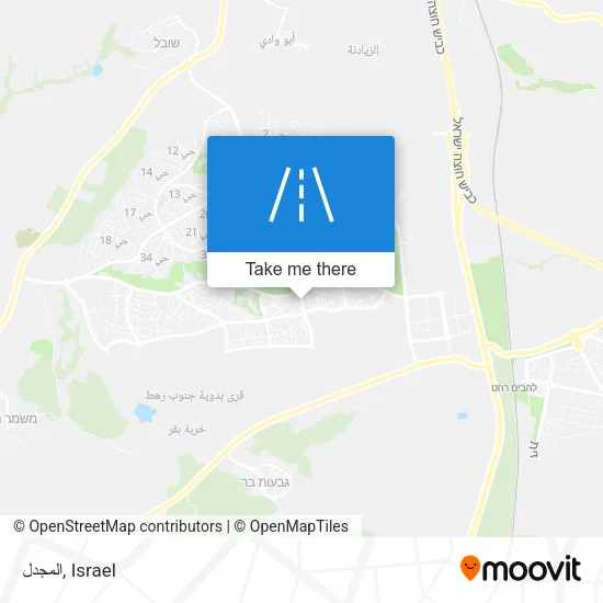 Карта المجدل