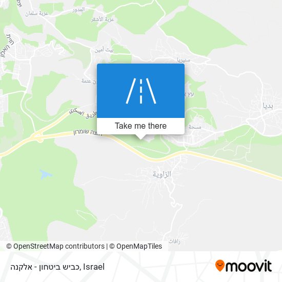 כביש ביטחון - אלקנה map