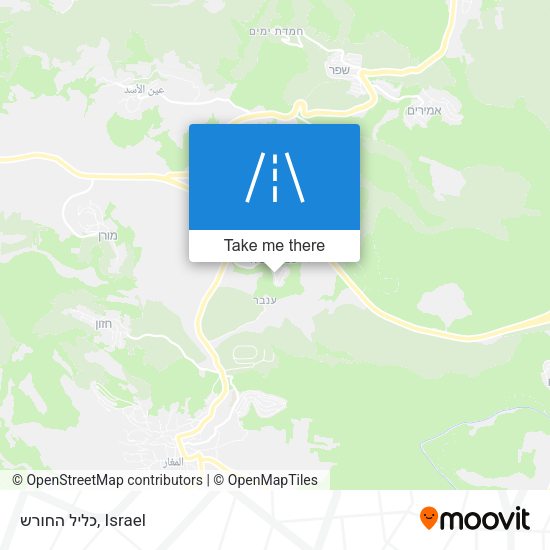 כליל החורש map