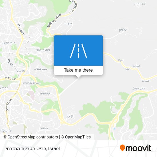 כביש הטבעת המזרחי map