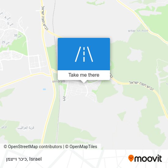 כיכר וייצמן map