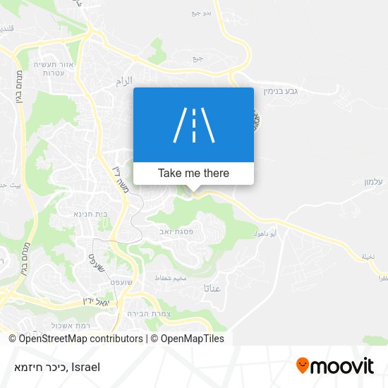 כיכר חיזמא map