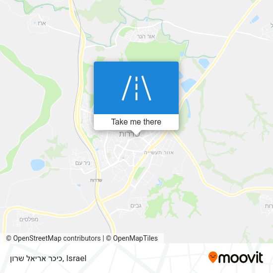 כיכר אריאל שרון map