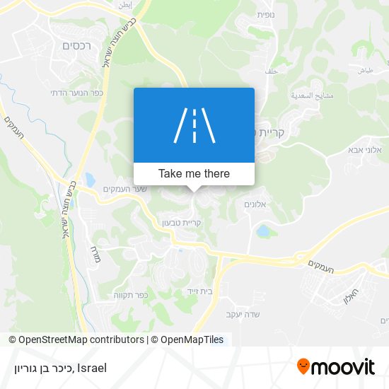 כיכר בן גוריון map