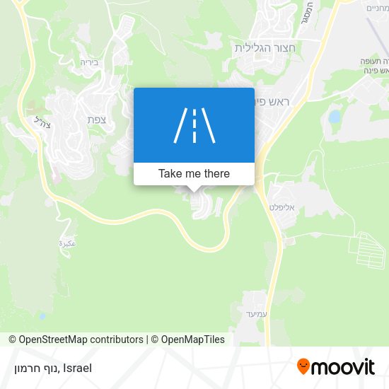 נוף חרמון map