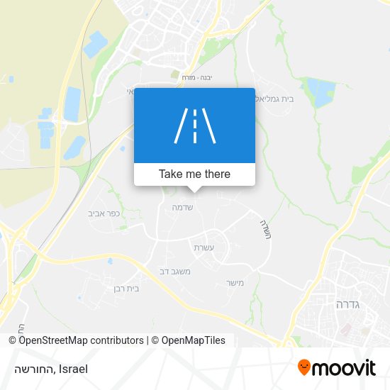 החורשה map