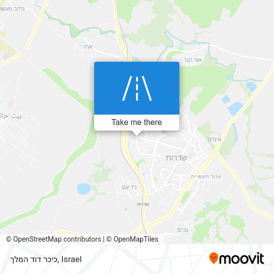 כיכר דוד המלך map